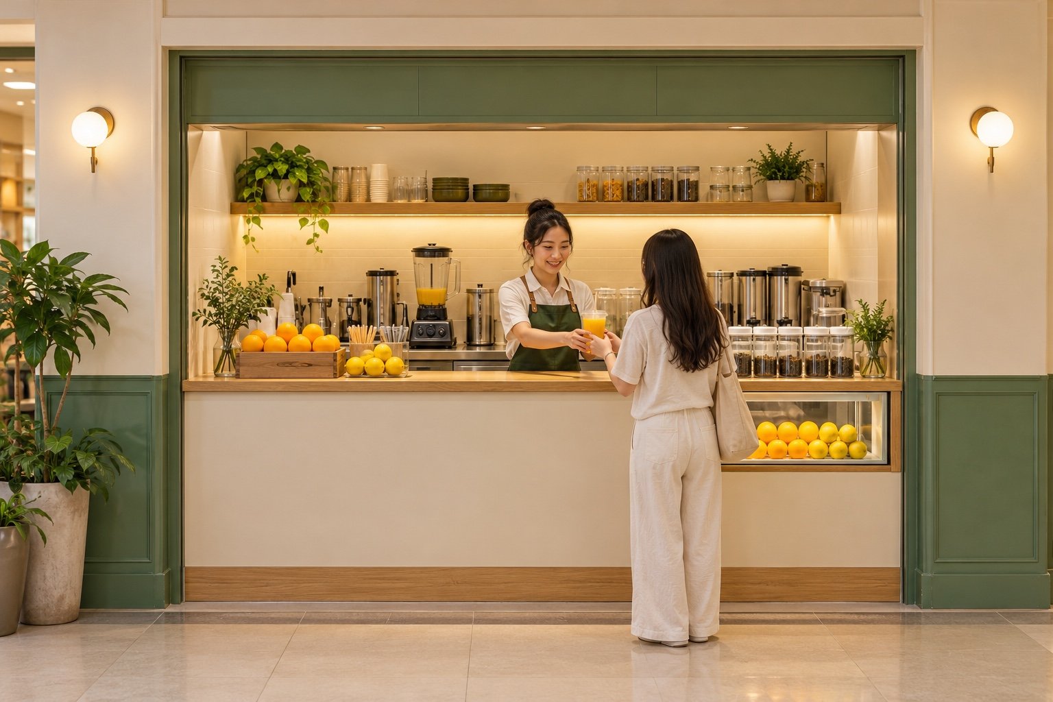 现榨果汁奶茶店